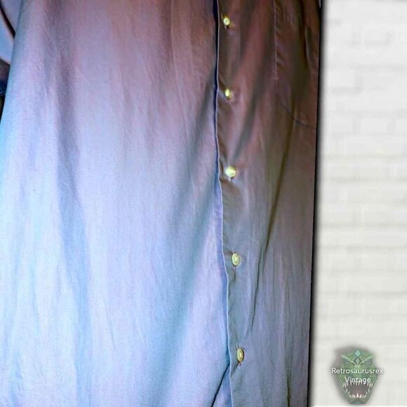 Vintage Milano Uomo Purple Iridescent Shimmer Special Occasion Button Up Shirt 2 - Picture 2 of 4